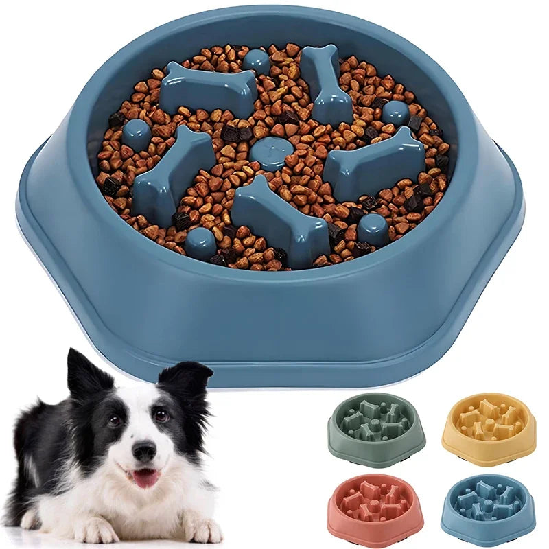 【犬用 スローフィーダーボウル】早食い防止・誤嚥予防 パズル型ドッグフードボウル