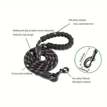 犬用反射リード パッド付きハンドル
丈夫なロープ 1.5M・2M・3M対応