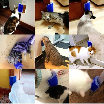 猫用壁付けセルフグルーミングブラシ 
マッサージ・抜け毛取り・ストレス解消
