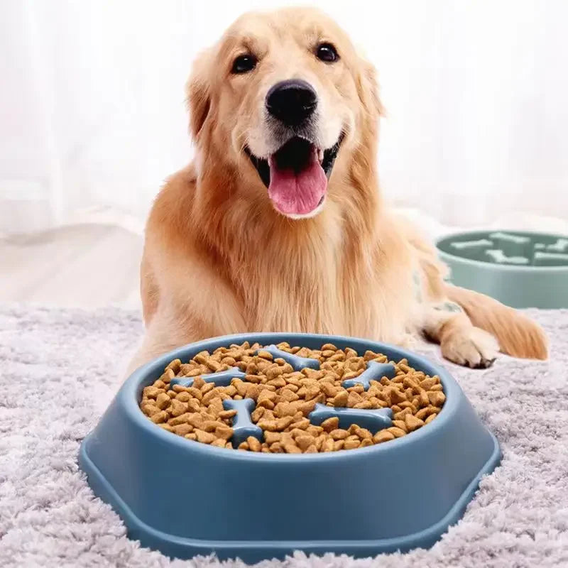 【犬用 スローフィーダーボウル】早食い防止・誤嚥予防 パズル型ドッグフードボウル