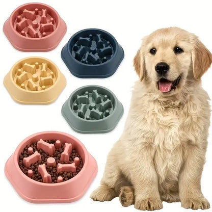 【犬用 スローフィーダーボウル】早食い防止・誤嚥予防 パズル型ドッグフードボウル