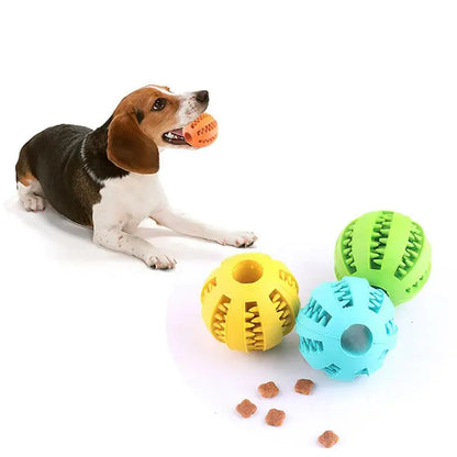 犬用おもちゃボール 噛むおもちゃ 
歯磨き・知育・おやつ入れ対応 天然ゴム製