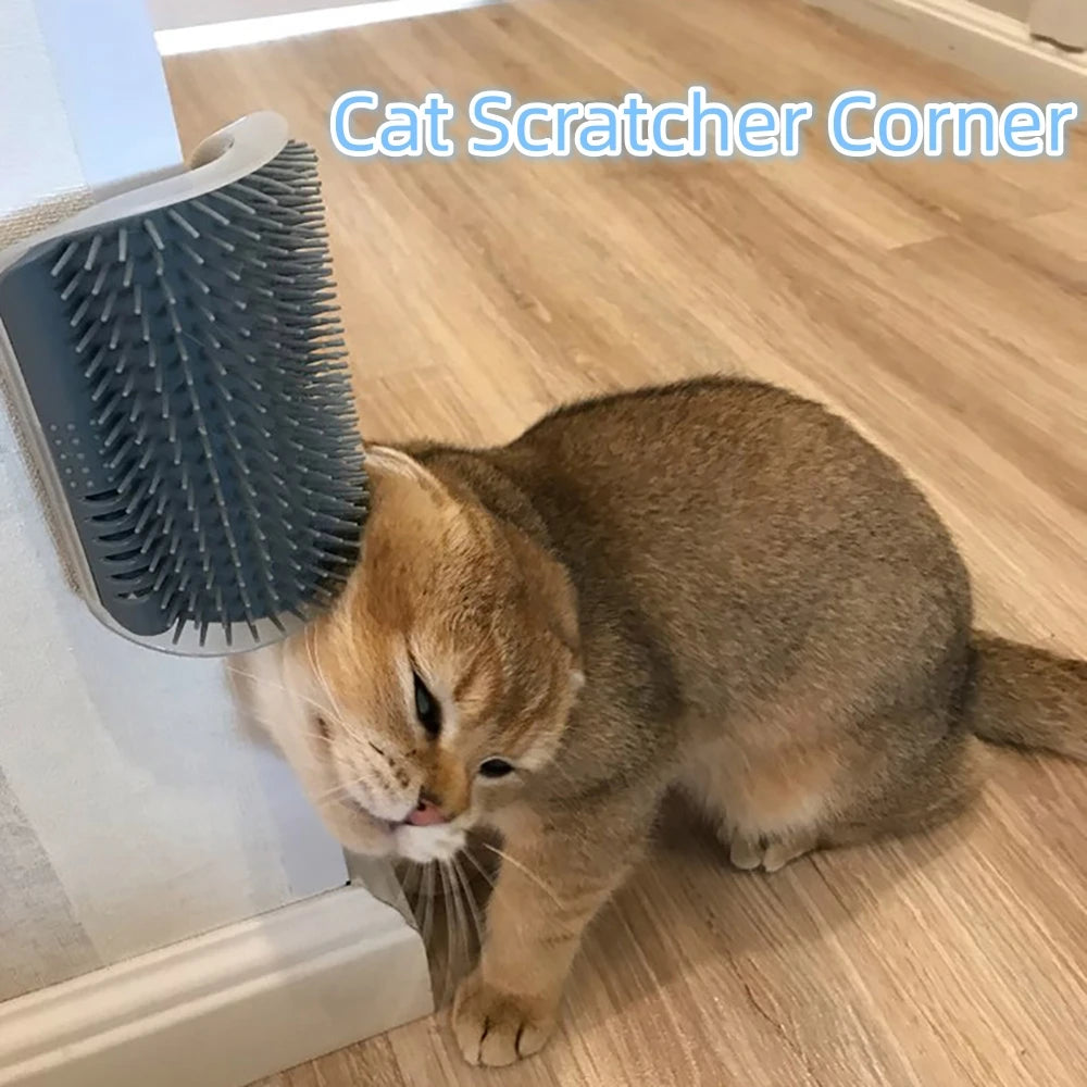 猫用壁付けセルフグルーミングブラシ 
マッサージ・抜け毛取り・ストレス解消