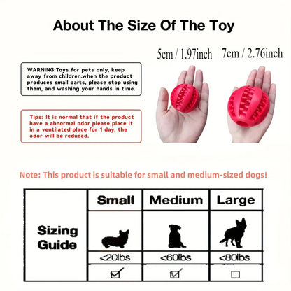 犬用おもちゃボール 噛むおもちゃ 
歯磨き・知育・おやつ入れ対応 天然ゴム製